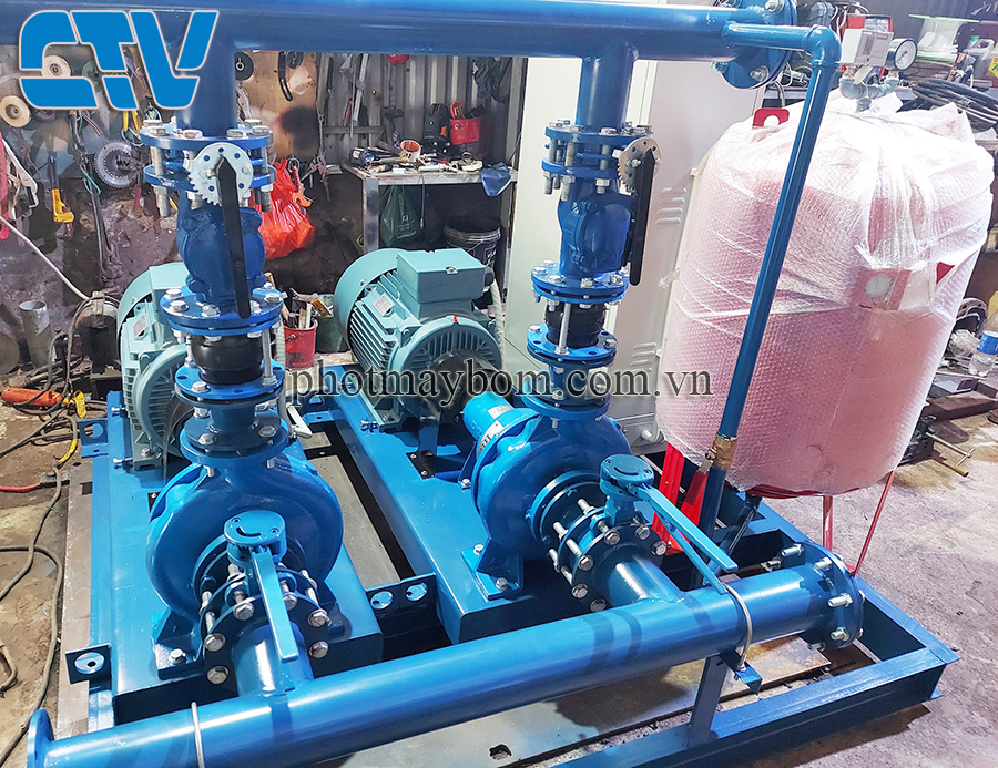 Cường Thịnh Vương lắp đặt hệ thống máy bơm 55Kw cấp nước hệ thống tưới cỏ trang trại tại Thanh Hóa