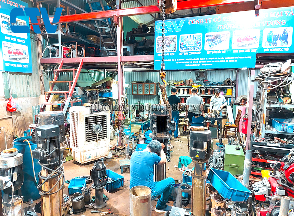 Nơi sửa chữa máy bơm đa tầng cánh trục đứng uy tín, chuyên nghiệp